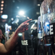 With blood covering her hand and arm, a woman points at a police officer on Sept. 21, 2016, in Charlotte, N.C. (Sean Rayford/Getty Images)